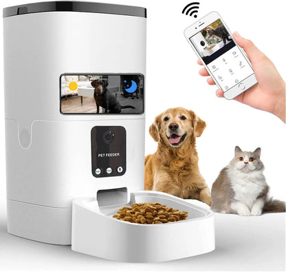 Smart Automatic Pet Feeder with 1080P Camera & Two-Way Audio